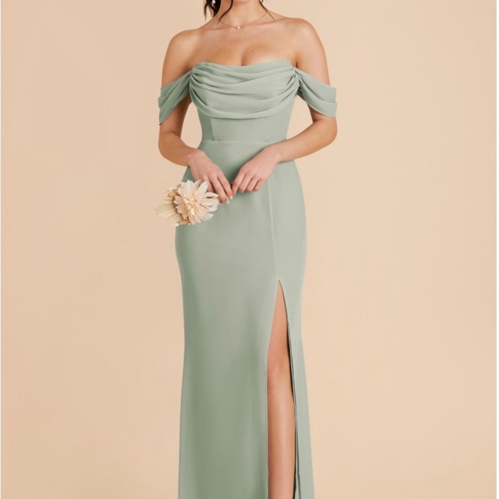 Birdy Grey Strapless Sage Green Dress